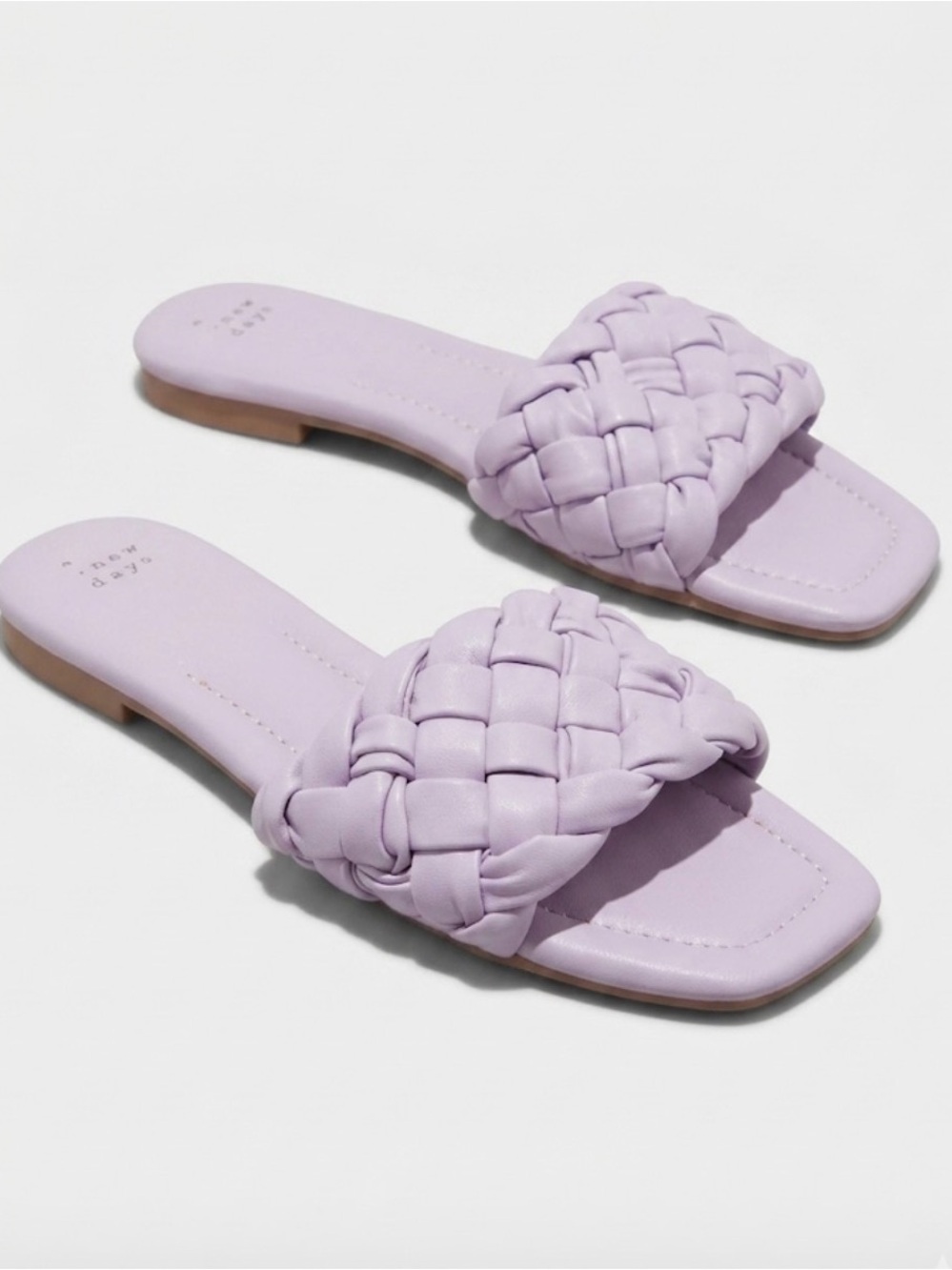 a new day Lavender Braided Slide Mules